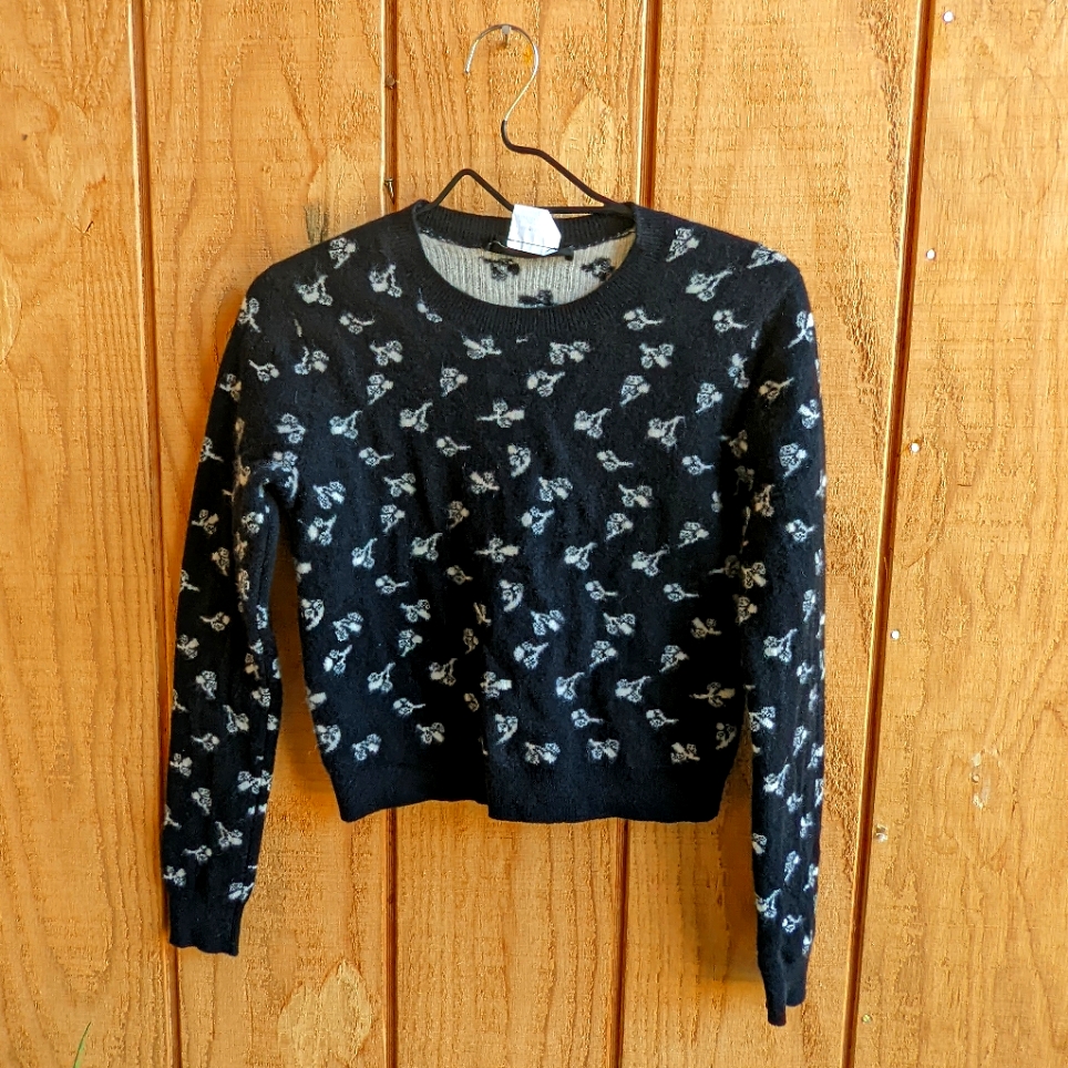 Marc Jacobs Cashmere Floral Sweater Xs